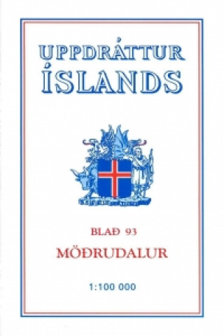 Topographische Karte Island 93 Mordudalur 1 : 100 000