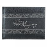 Guest Book in Loving Memory Charcoal