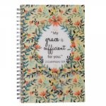 Notebook Wirebound Grace Sufficient 2 Cor 12: 9