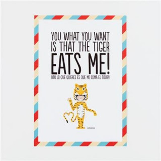 Lámina Superbritánico. You what you want is that the tiger eats me!