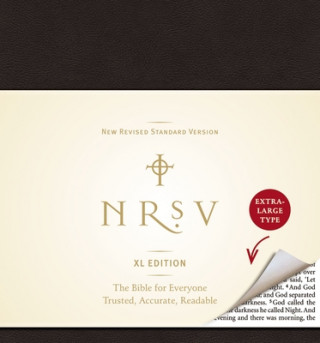 NRSV, XL Edition, Bonded Leather, Black