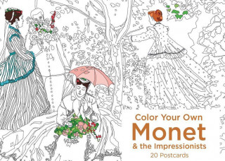 Color Your Own Monet and the Impressionists 20 Postcards