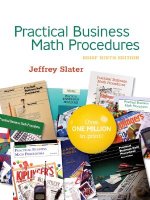 Practical Business Math Procedures [With Business Math Handbook- Practical Business Math...]