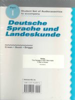 Student Audiocassettes Part 1 to Accompany Deutsche Sprache Und Landeskunde