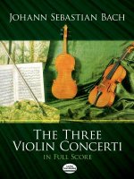 The Three Violin Concerti in Full Score