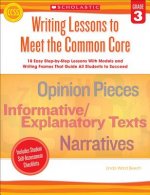 Writing Lessons to Meet the Common Core, Grade 3