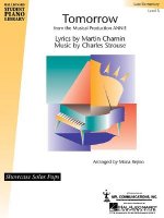 Tomorrow (from Annie): Level 3 - Late Elementaryshowcase Solos Pop Sheet