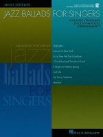 Jazz Ballads for Singers - Men's Edition: 15 Classic Standards in Custom Vocal Arrangements Men's Edition
