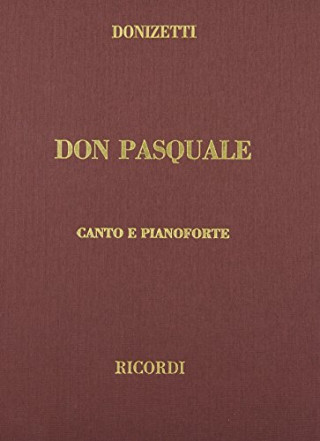 Don Pasquale: Canto E Pianoforte