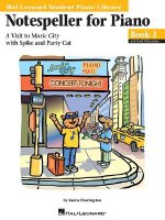 Notespeller for Piano, Book 3: A Visit to Music City with Spike and Party Cat