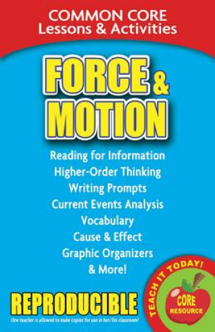 Force & Motion: Common Core Lessons & Activities