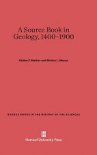 Source Book in Geology, 1400-1900