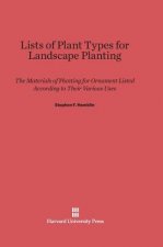 Lists of Plant Types for Landscape Planting
