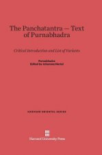 Panchatantra-Text of Purnabhadra