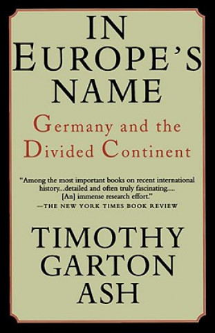 In Europe's Name: Germany and the Divided Continent