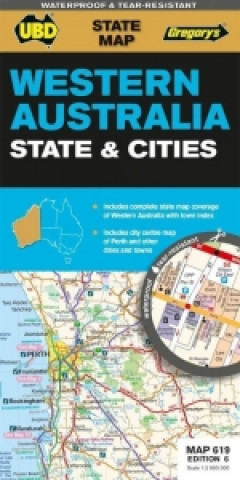 Western Australia State & Cities 1 : 2 900 000