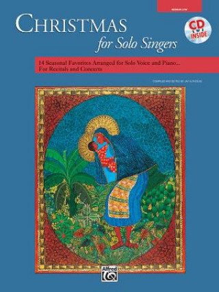 Christmas for Solo Singers: Medium Low Voice, Book & CD