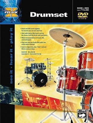 Alfred's Max Drumset: See It * Hear It * Play It, Book & DVD