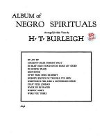 Album of Negro Spirituals: High Voice, Book & CD