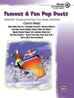Famous & Fun Pop Duets, Bk 4: 8 Duets for One Piano, Four Hands
