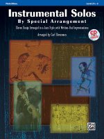Instrumental Solos by Special Arrangement (11 Songs Arranged in Jazz Styles with Written-Out Improvisations): Flute, Book & CD