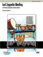 Led Zeppelin Medley, Grade Level: 5 (Difficult): For Percussion Septet and Bass Guitar