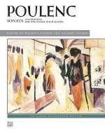 Poulenc Sonata: 1919 Edition for One Piano, Four Hands