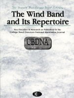 The Wind Band and Its Repertoire: Two Decades of Research as Published in the College Band Directors National Association Journal