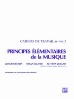 Principes Elementaires de la Musique: Cahiers de Travail Nos. 4 Et 5