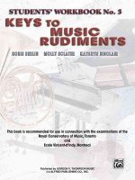 Keys to Music Rudiments: Students' Workbook No. 3