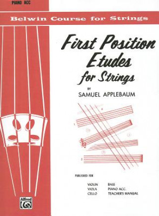 First Position Etudes for Strings: Piano Acc.