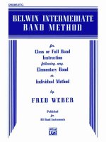 Belwin Intermediate Band Method: Drums