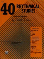 40 Rhythmical Studies: Drums