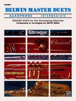 Belwin Master Duets (Saxophone), Vol 1: Intermediate