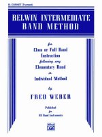 Belwin Intermediate Band Method: B-Flat Cornet (Trumpet)