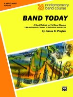 Band Today, Part 3: B-Flat Bass Clarinet