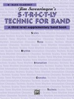 S*t*r*i*c*t-Ly Technic for Band (a Third Level Supplementary Band Book): B-Flat Bass Clarinet