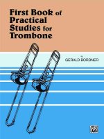 Practical Studies for Trombone, Book I