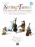 Stringtunes -- A Very Beginning Solo (or Unison) Songbook: Bass, Book & CD