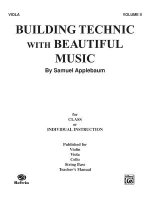 Building Technic with Beautiful Music, Bk 2: Viola