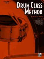 Drum Class Method, Vol 2: Effectively Presenting the Rudiments of Drumming and the Reading of Music