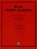 Basic Theory-Harmony: A Text and Work Book for the School Musician