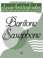 Classic Festival Solos (E-Flat Baritone Saxophone), Vol 2: Solo Book