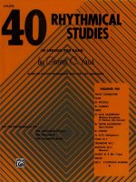40 Rhythmical Studies: Conductor (Piano)