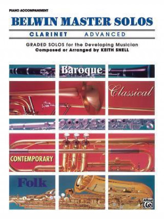 Belwin Master Solos (Clarinet), Vol 1: Advanced Piano Acc.