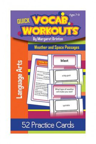 Quick Vocab Workouts Practice Cards: Weather and Space Passages