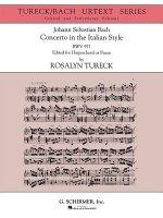 Concerto in the Italian Style (Urtext Edition): Harpsichord or Piano Solo