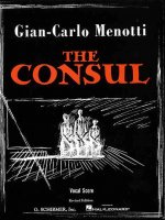 The Consul: Vocal Score