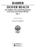 Dover Beach: Voice and Piano
