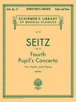 Pupil's Concerto No. 4 in D, Op. 15: Piano Reduction and Part